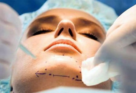 зона коррекции обозначается маркером перед операцией