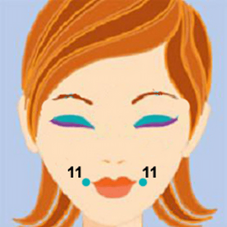 Шаг 9 носогубные складки