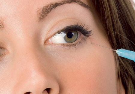 Инъекция ботокса от слез